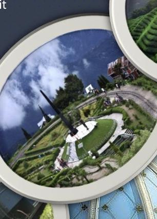 Batasia Loop war memorial and gardens in Darjeeling