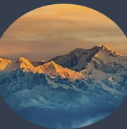 Kanchenjunga peaks glowing at sunrise